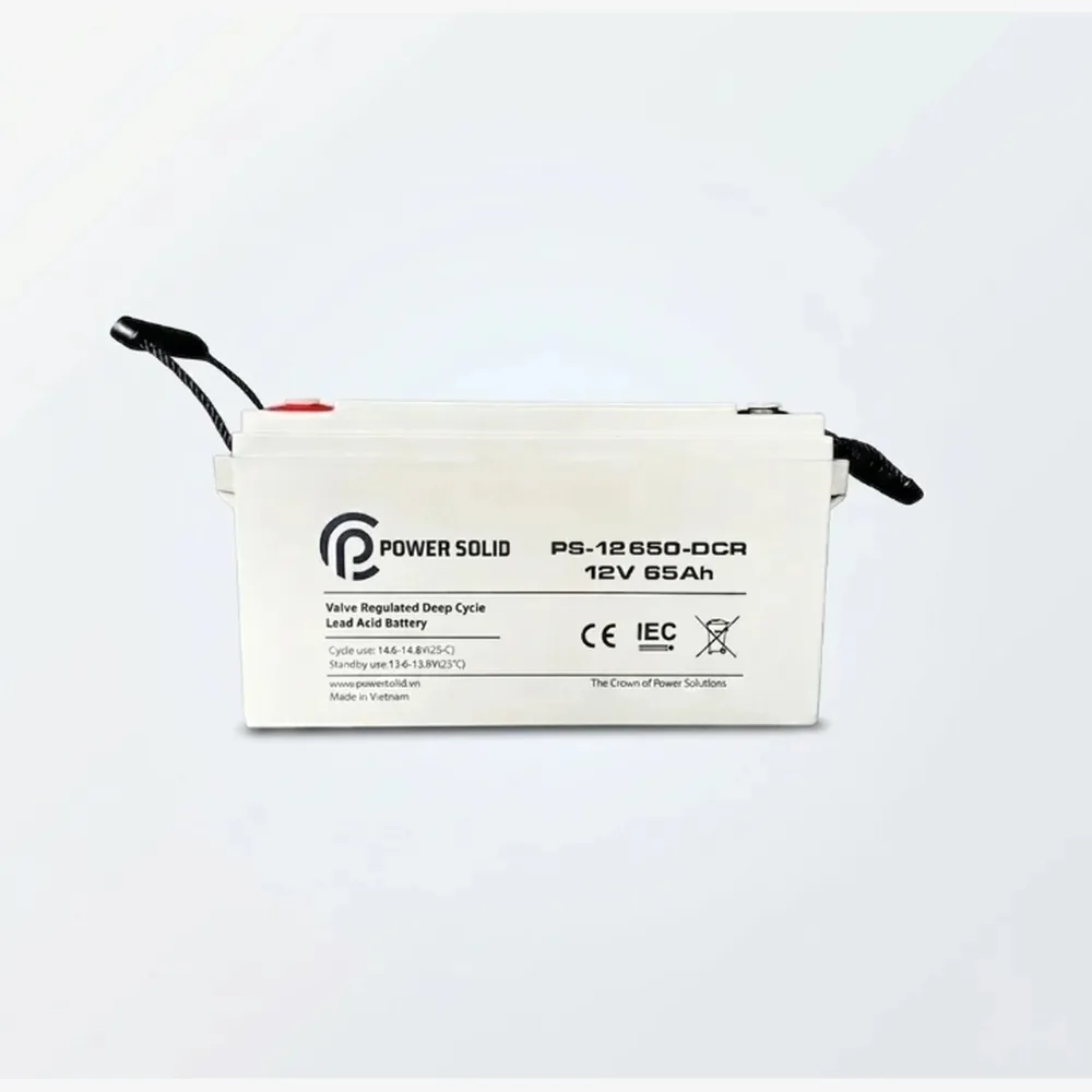 باتری دیپسایکل پاور سولید ۱۲ ولت ۶۵ آمپرساعت مدل PS-12650-DCR