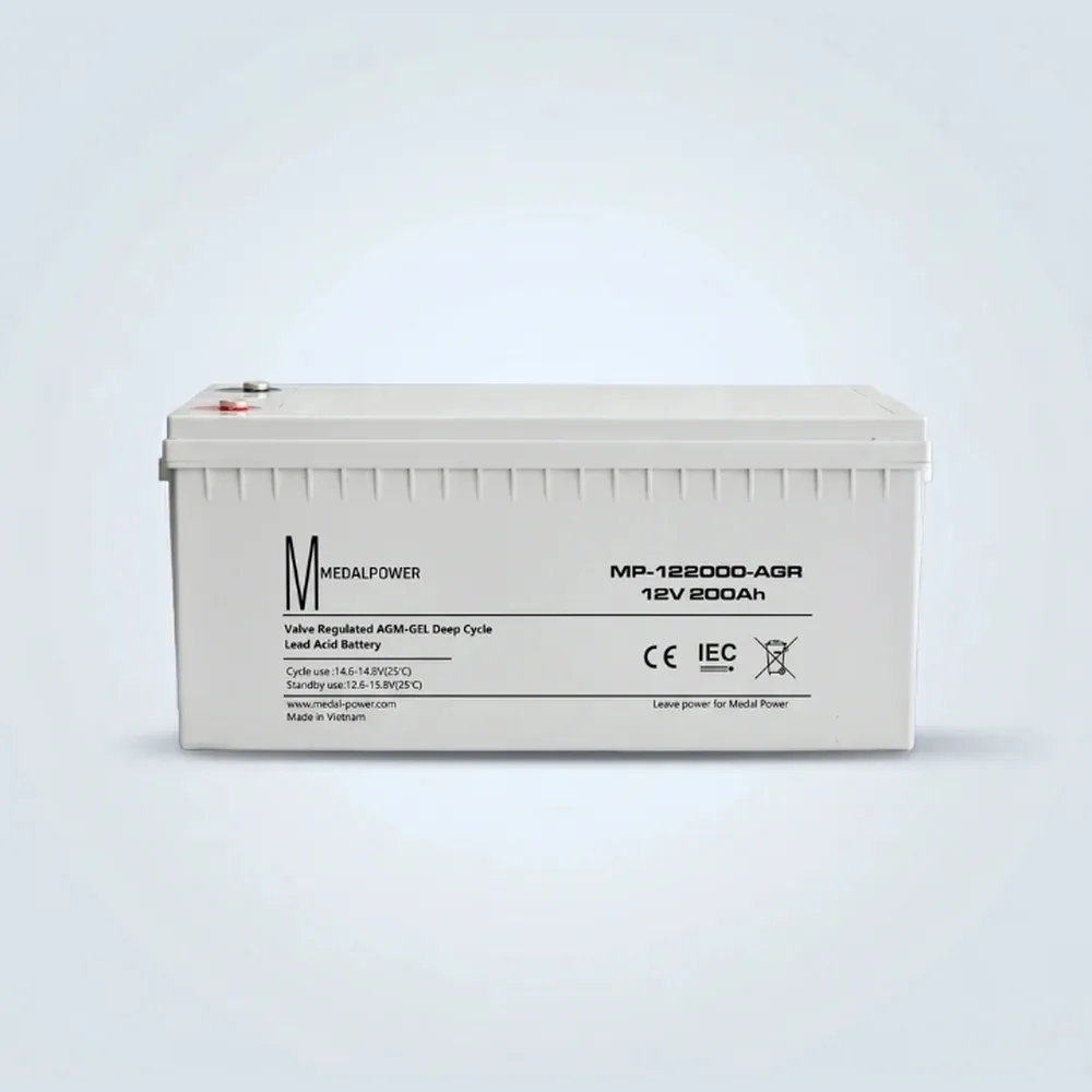 باتری ژل مدال پاور ۱۲ ولت ۲۰۰ آمپرساعت مدل MP-122000-AGR