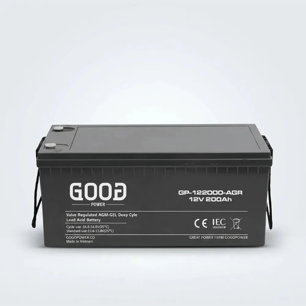 باتری ژل گود پاور ۱۲ ولت ۲۰۰ آمپرساعت مدل GP-122000-AGR
