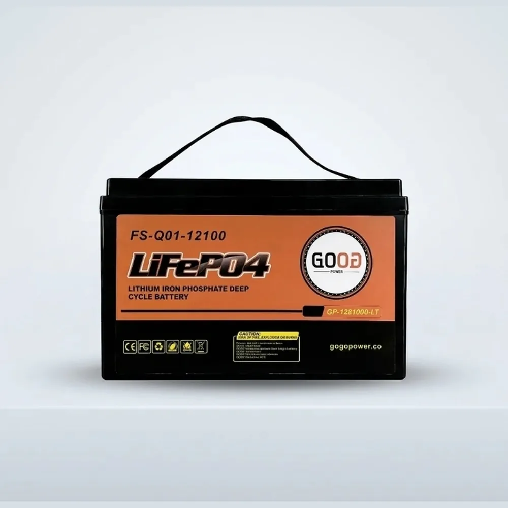 باتری لیتیوم LiFePO4 گود پاور ۱۲ ولت ۱۰۰ آمپرساعت مدل FS-Q01-12100
